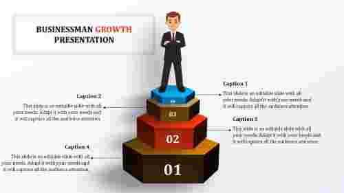 business growth presentation ppt-business man growth